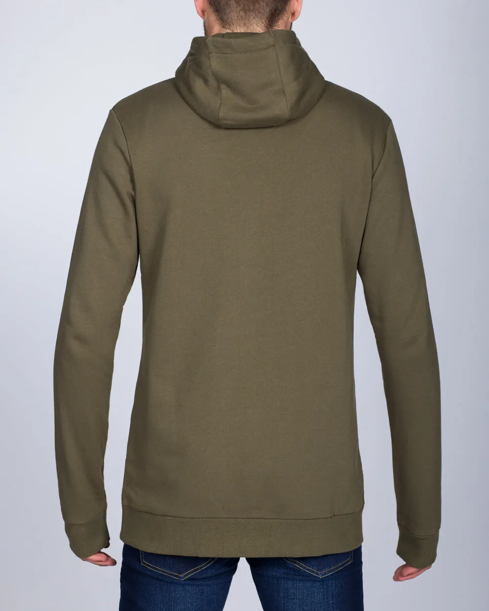 2t Zip Up Tall Active Hoodie (khaki)