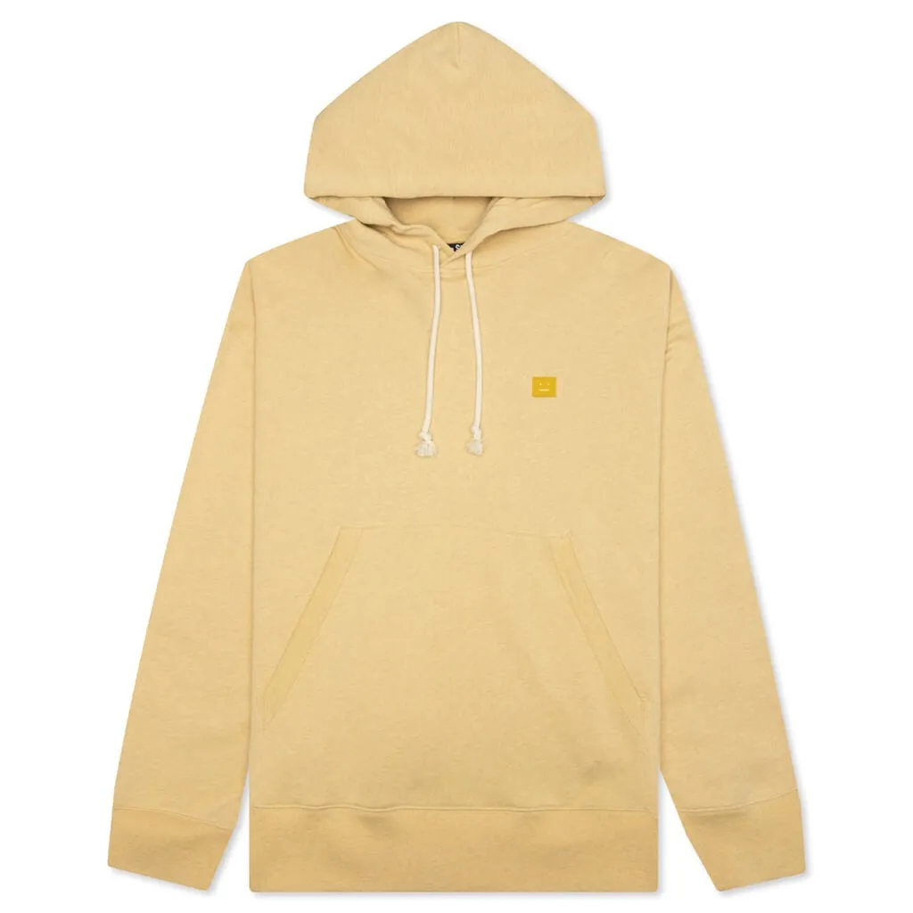 ACNE FACE LOGO-PATCH COTTON HOODIE