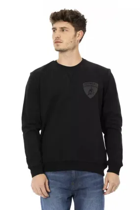 Automobili Lamborghini Black Cotton Sweater