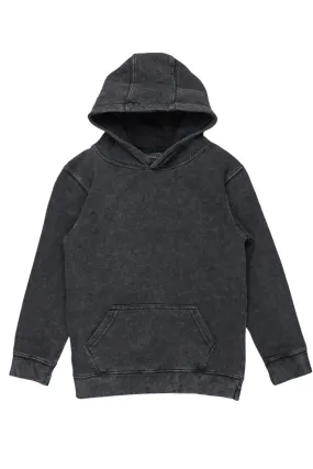 Boys Vintage Black Basic Hoodie