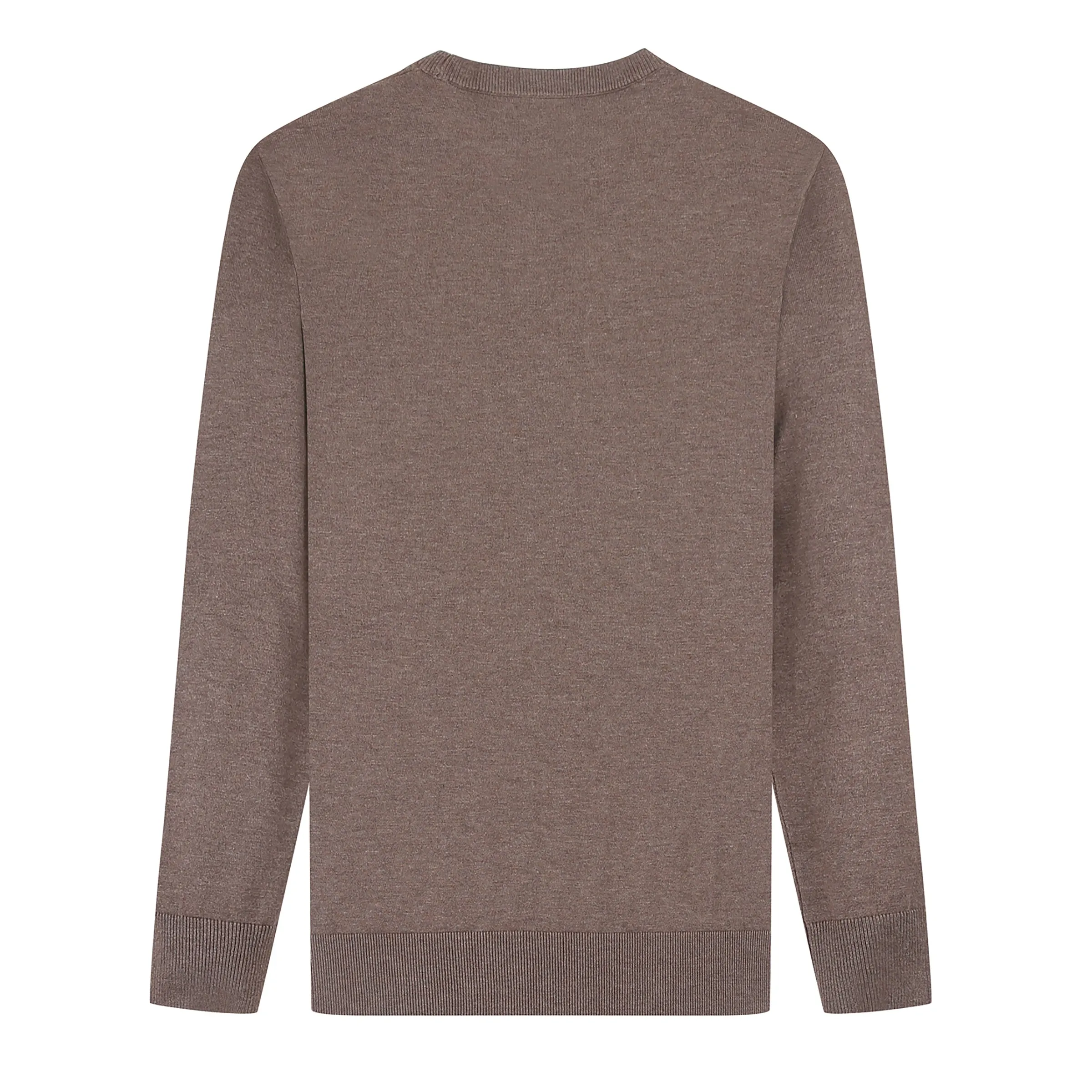 Cashmere Feel Crewneck Sweater (Brown)