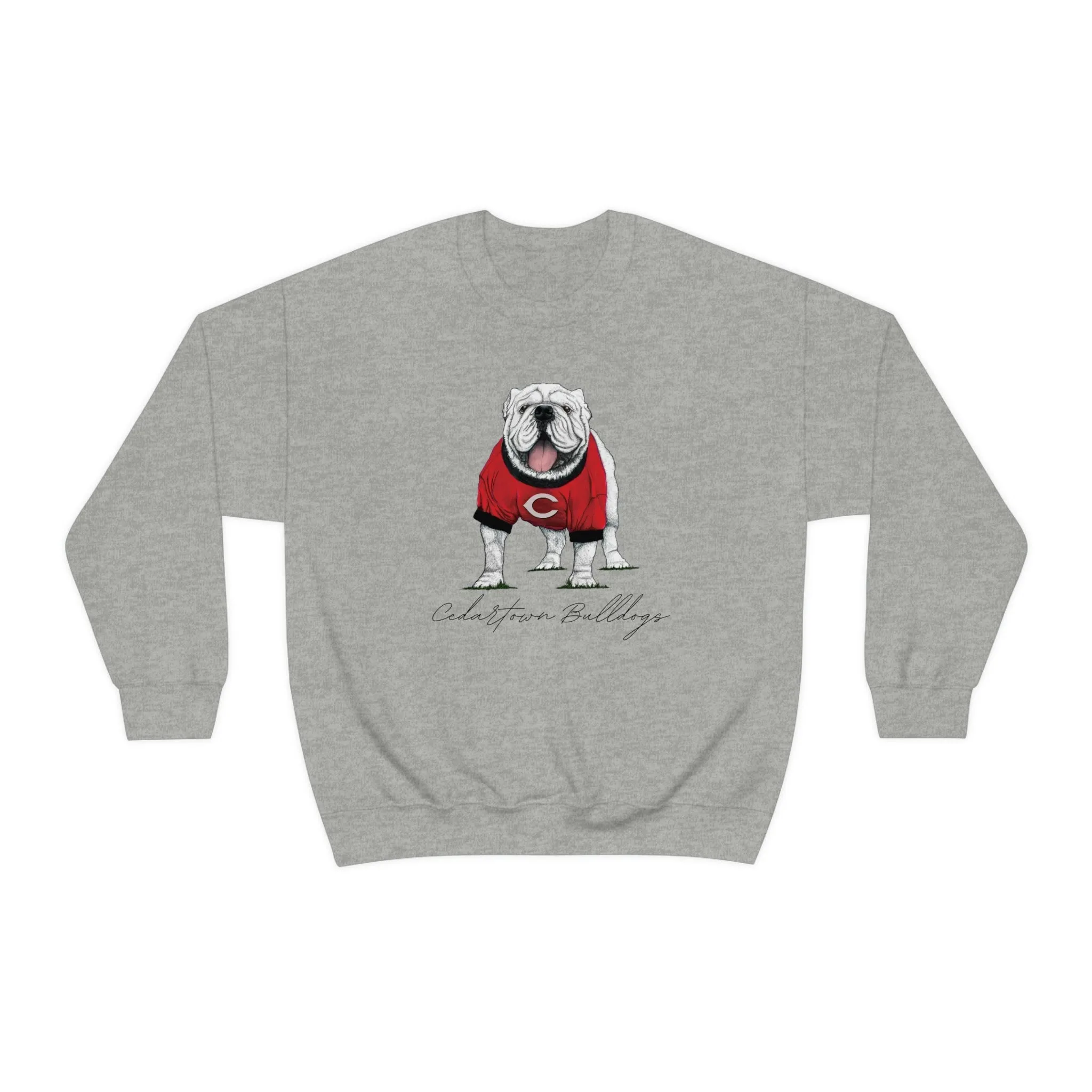 Cedartown Bulldogs Gildan 18000 Unisex Heavy Blend Crewneck Sweatshirt