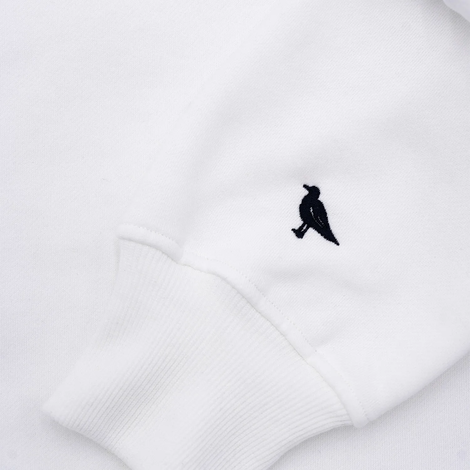 Coastie Embroidered Crewneck in White