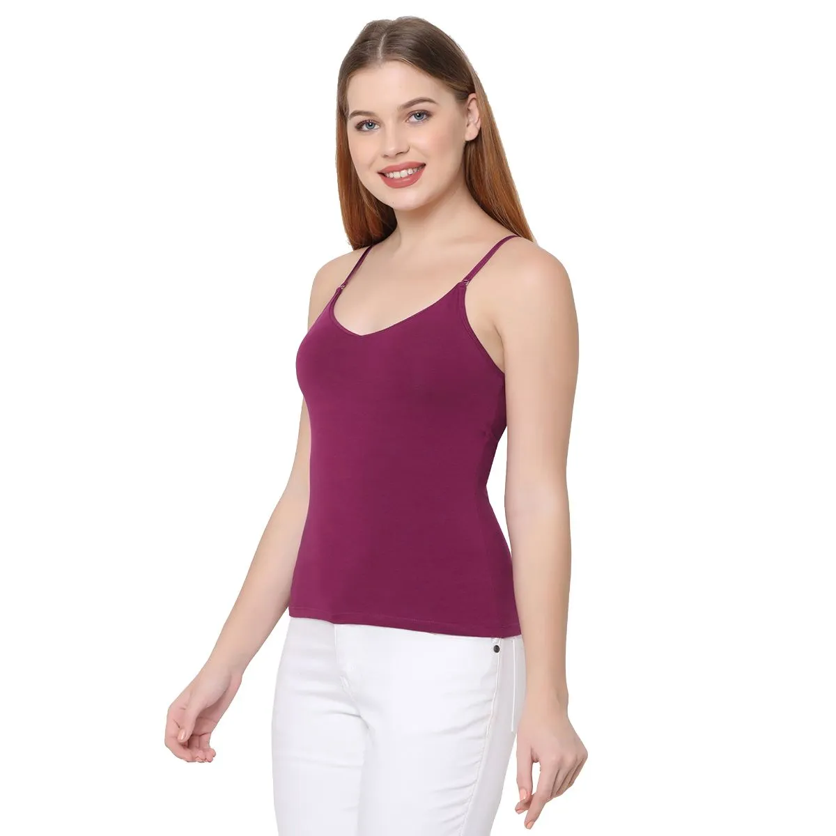 Cotton Spandex Detachable Straps Camisole (PACK OF 2) SC-2