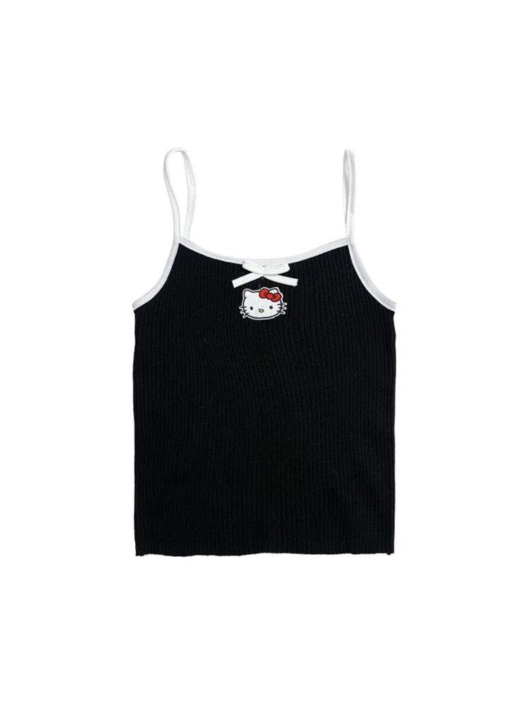 Dopamine Sweet and Cute Hello Kitty Camisoles