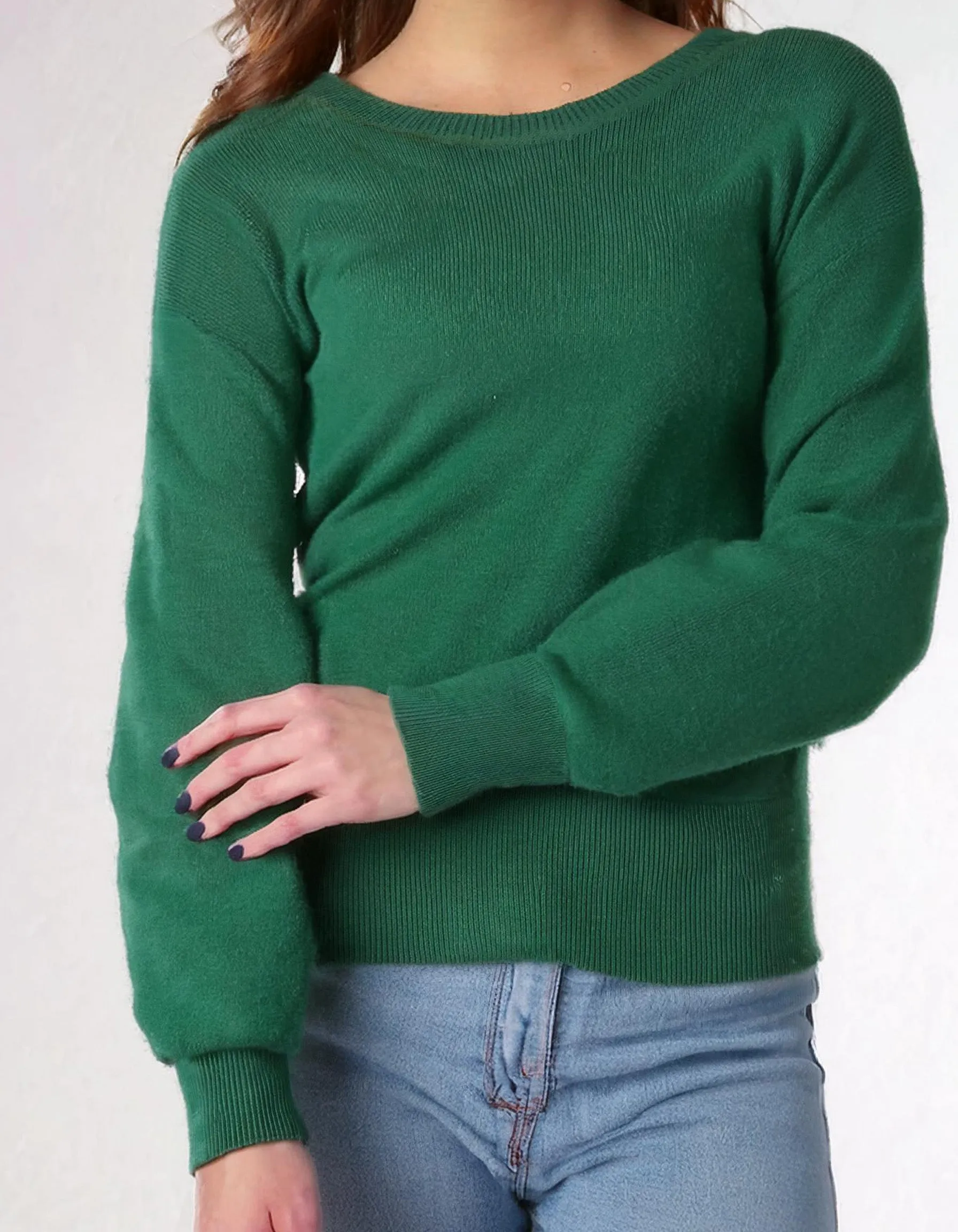 Emerald Green Crewneck Sweater