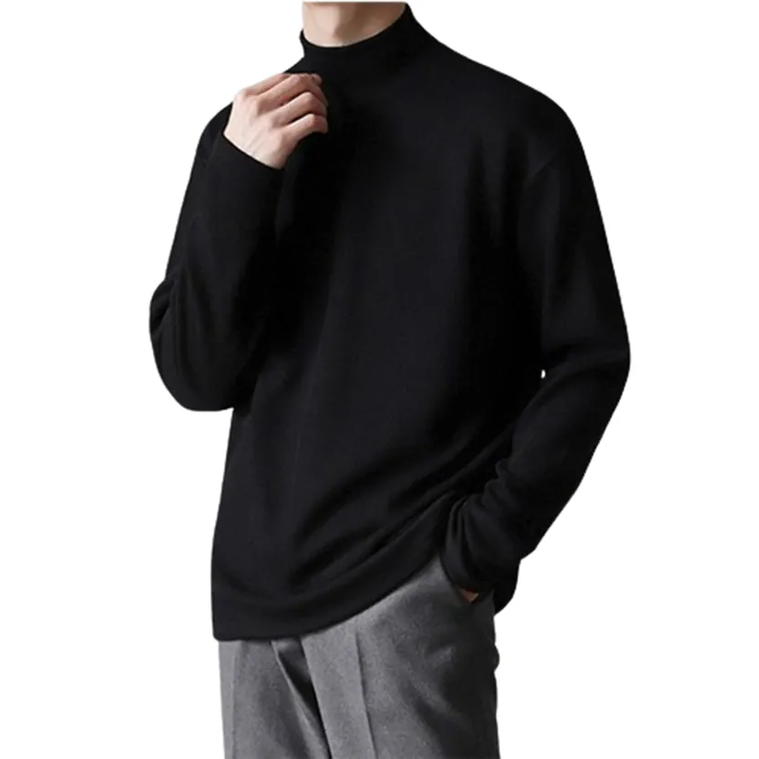 Funki Buys | Sweaters | Men's Thin Lightweight Mock Turtleneck