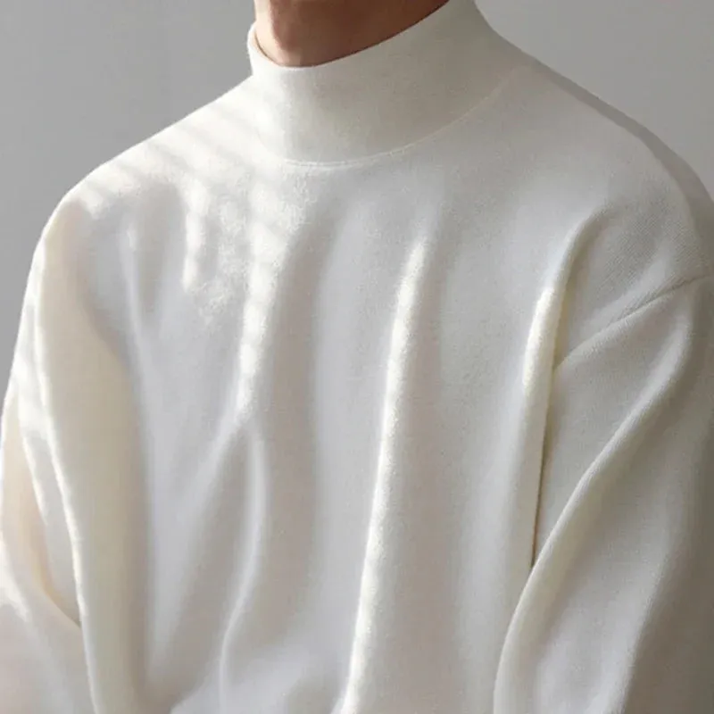 Funki Buys | Sweaters | Men's Thin Lightweight Mock Turtleneck