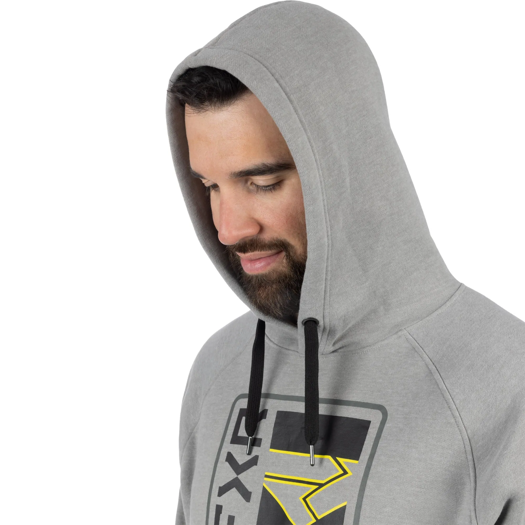 FXR Broadcast Pullover Hoodie Grey Heather/Black