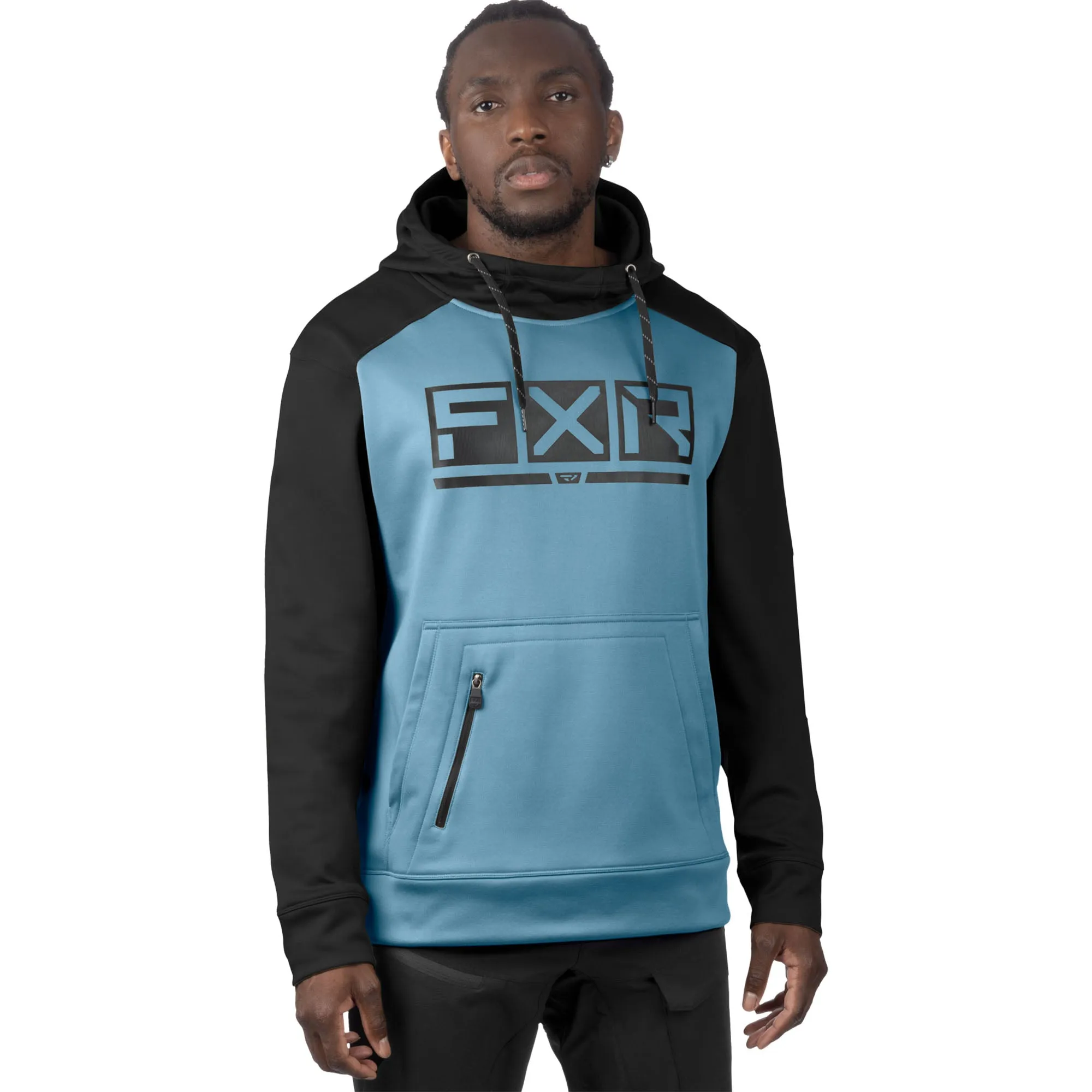 FXR Podium Tech Pullover Hoodie Steel/Black Blue