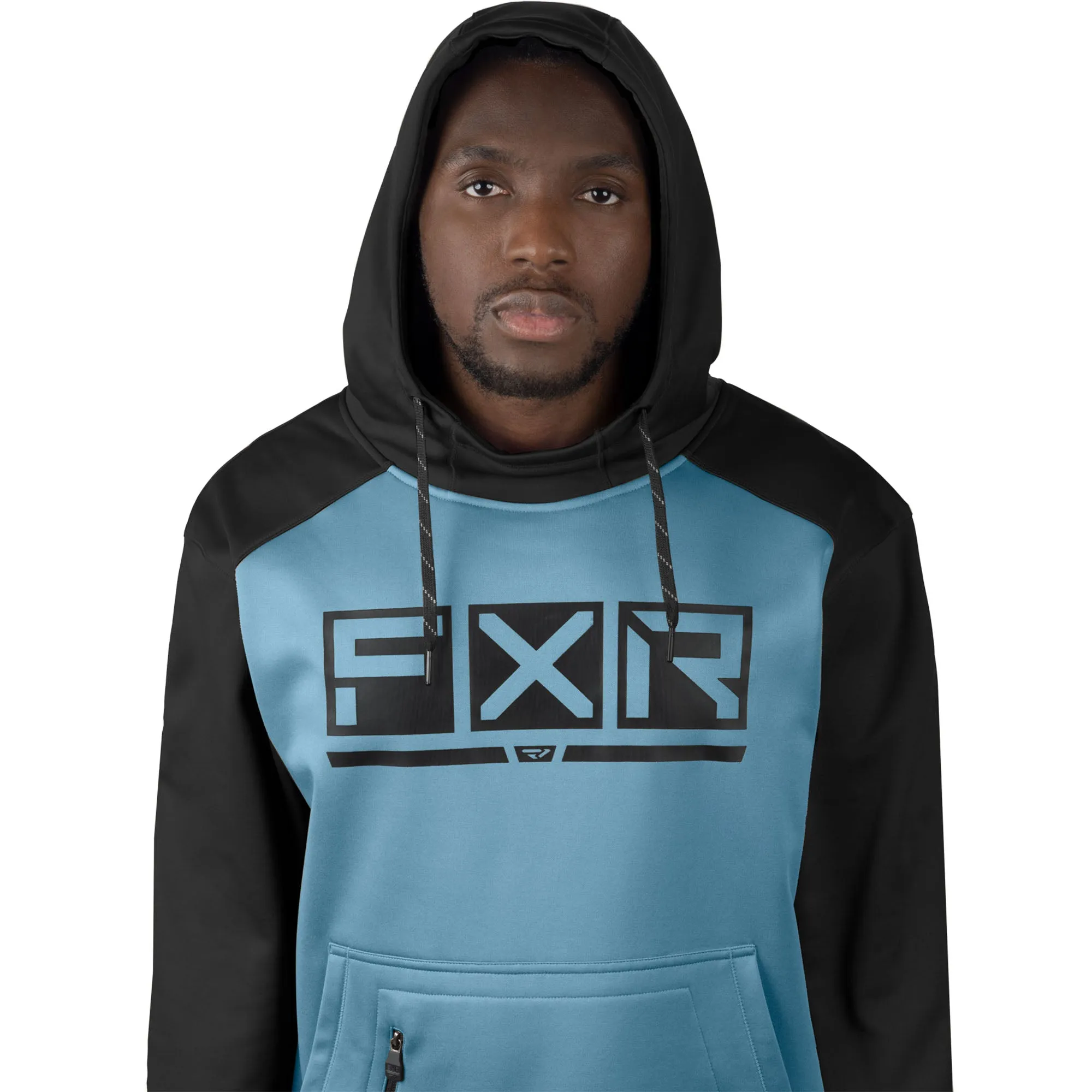 FXR Podium Tech Pullover Hoodie Steel/Black Blue