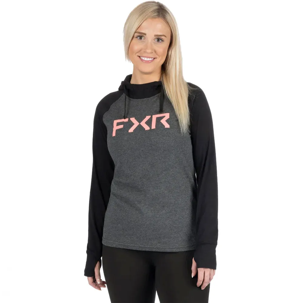 FXR Trainer Lite Premium Pullover Hoodie Black/Muted Melon Grey