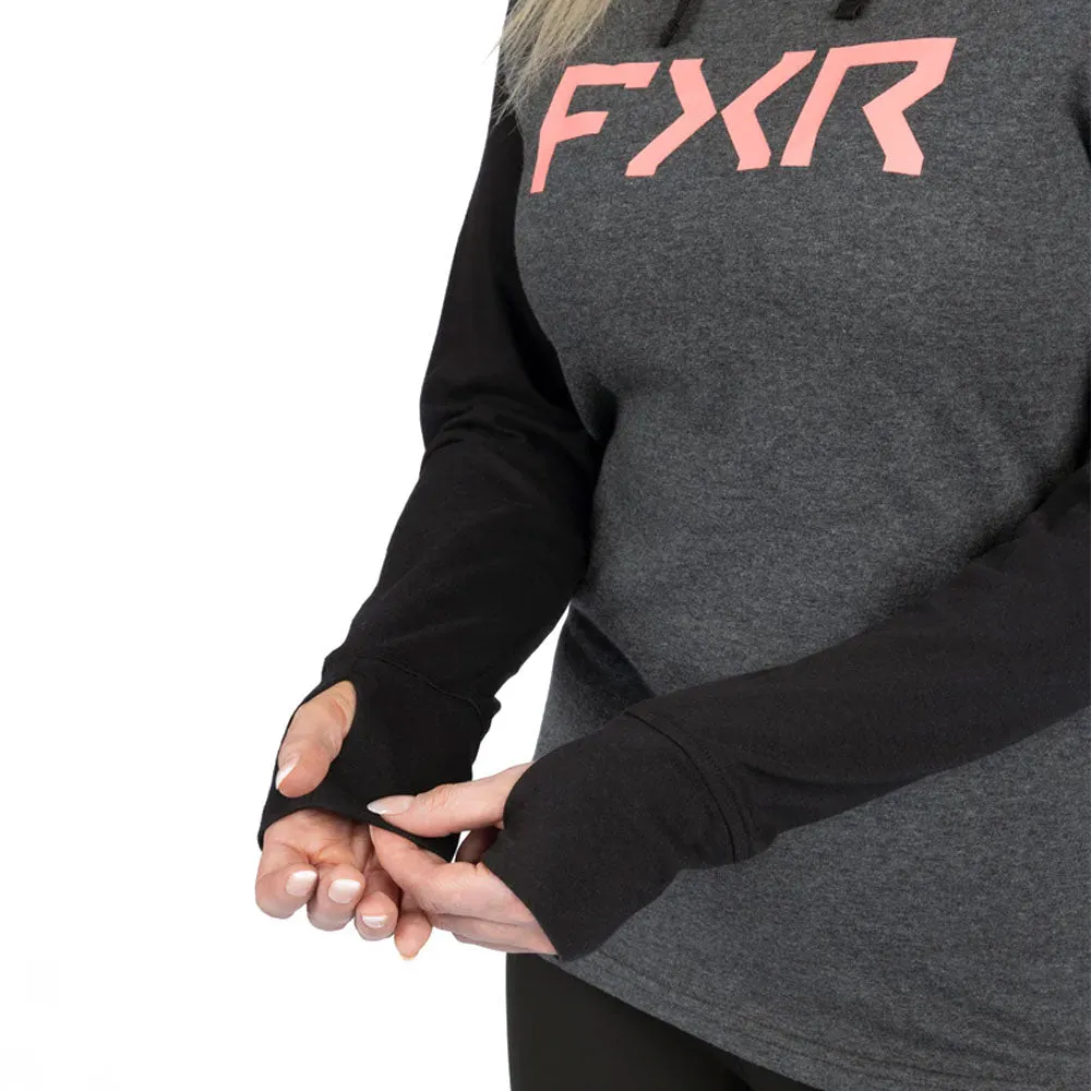 FXR Trainer Lite Premium Pullover Hoodie Black/Muted Melon Grey