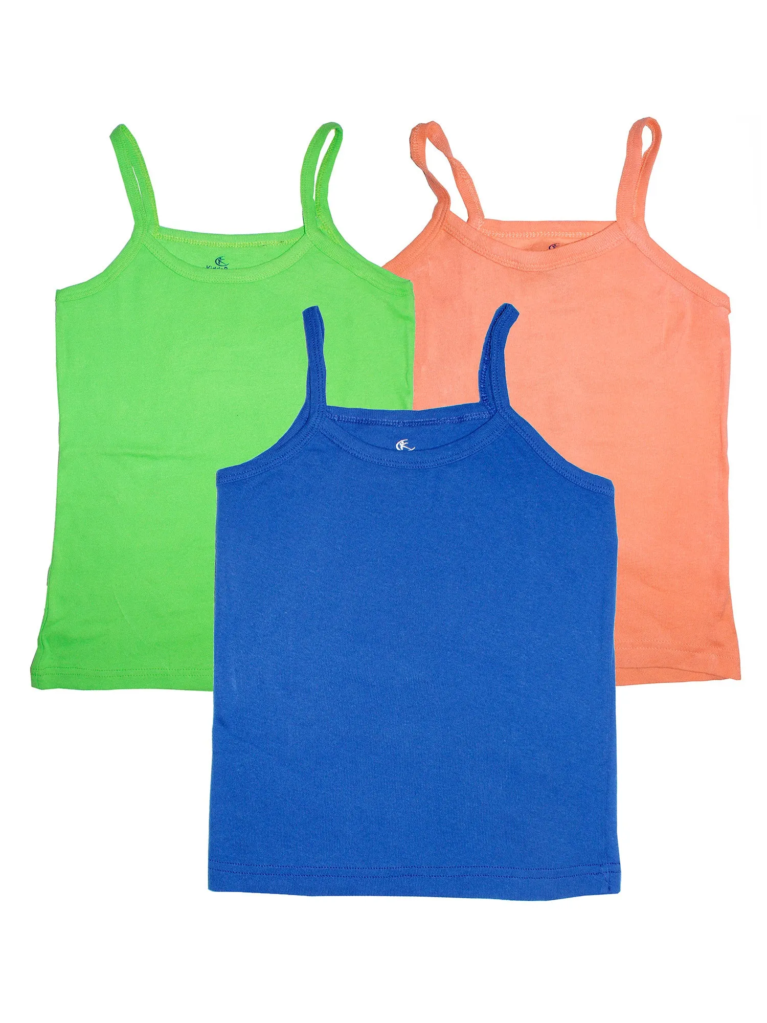 Girls Cotton Tank Top- Pack of 3