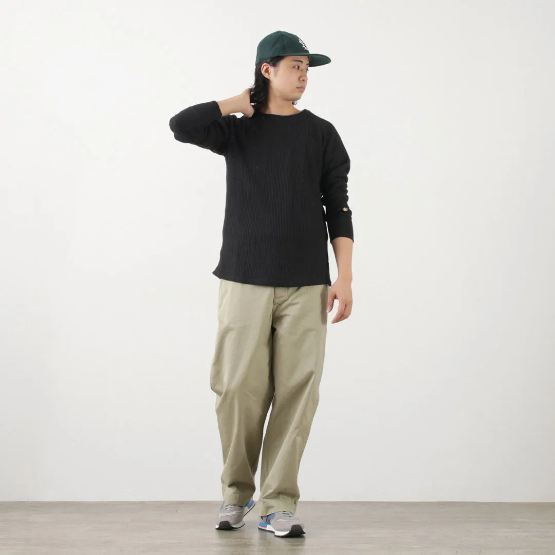 GOHEMP / Hemp Waffle BASIC Raglan Crew