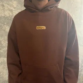 HAWKS STITCH HOODIE: CHESTNUT BROWN