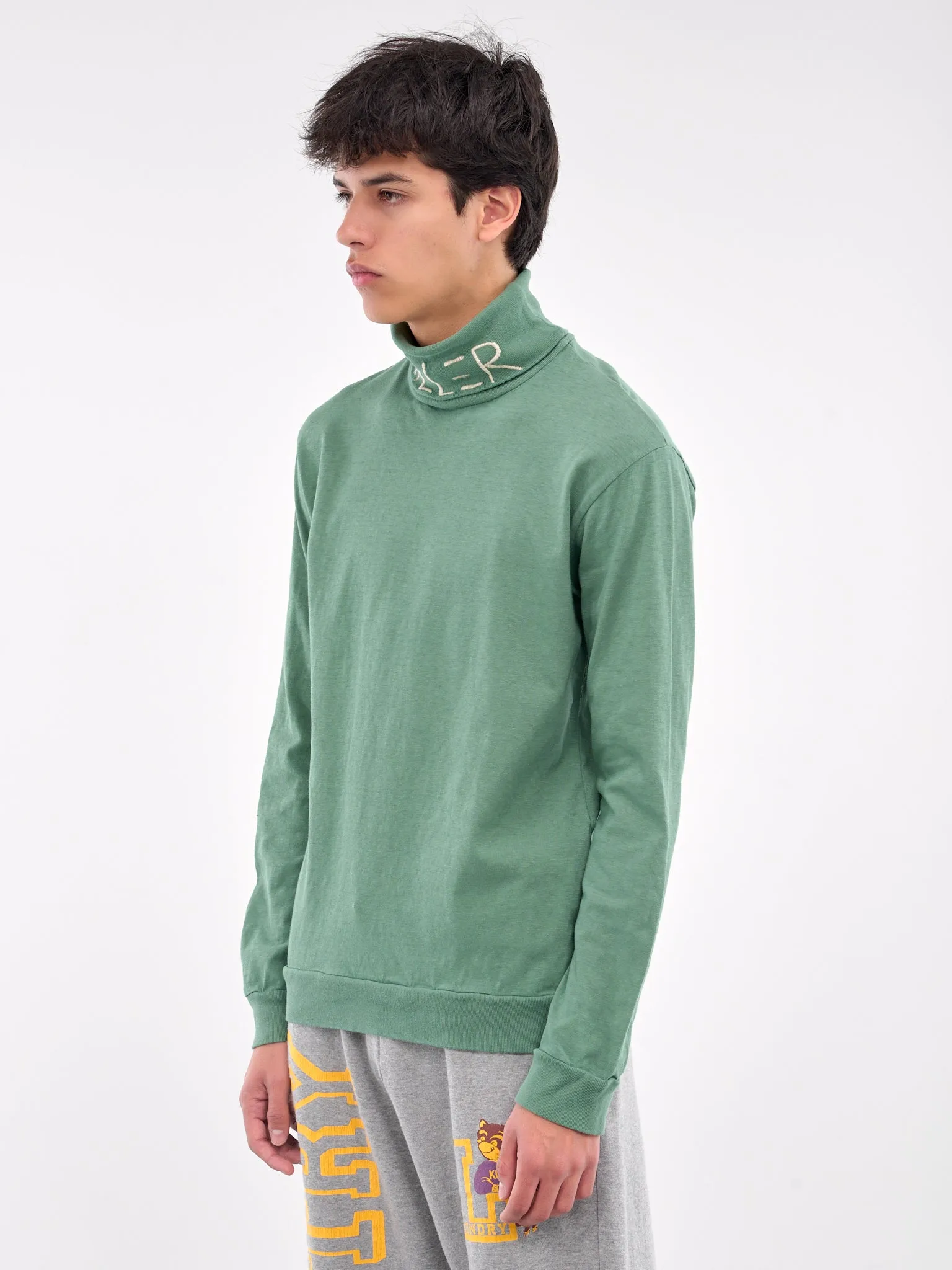 Killer Embroidered Turtleneck (K2409LC019-LIGHT-GREEN)