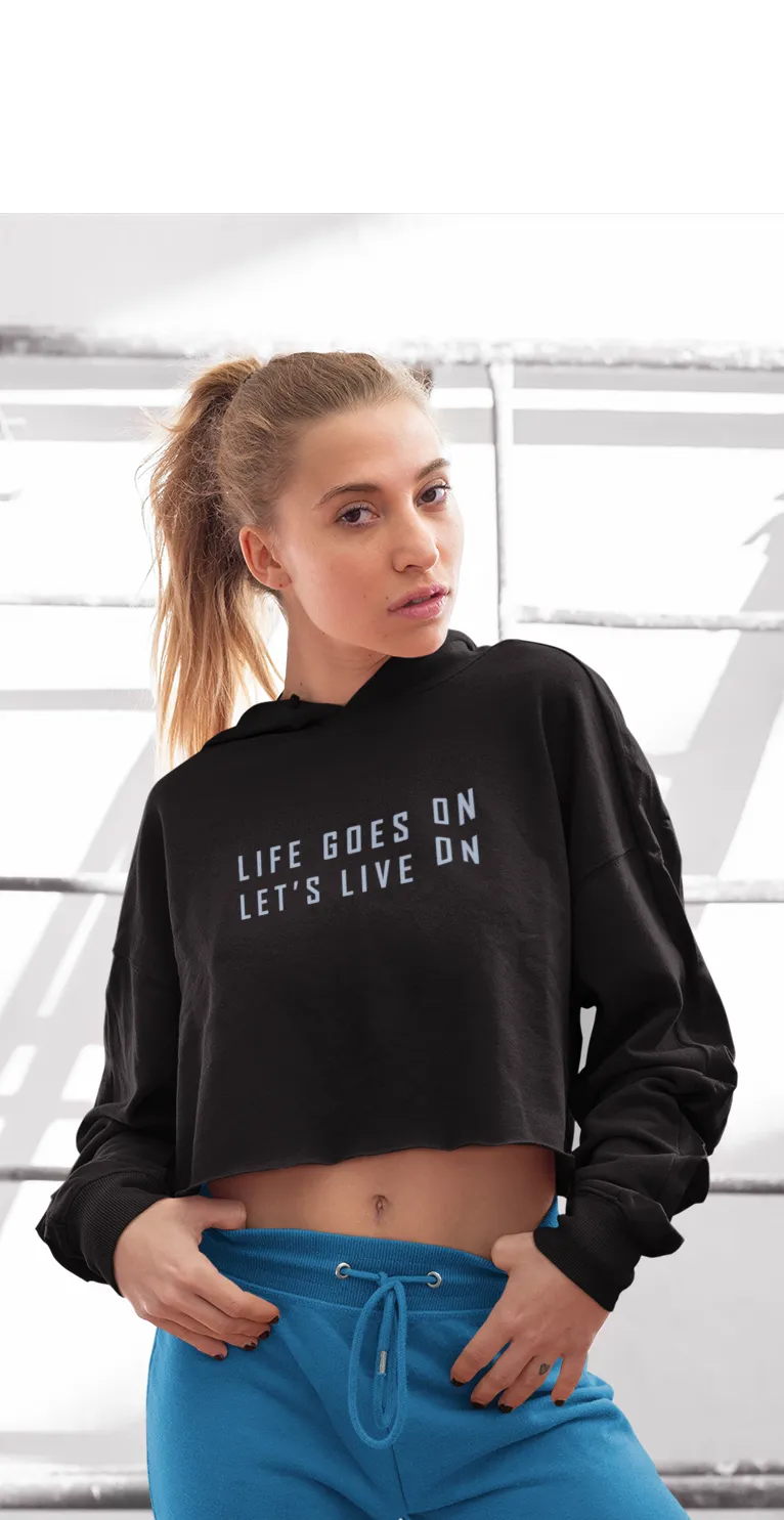 Life Goes On, Let's Live On : BTS - Winter Crop Hoodies