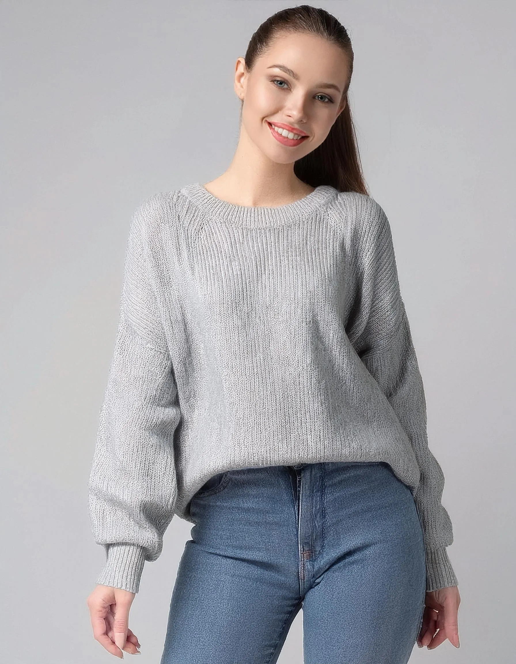 Light Grey Crewneck Sweater