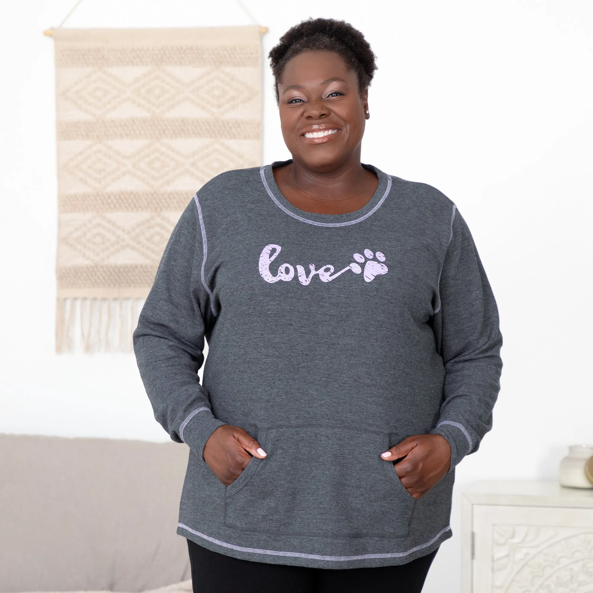 Love Paw Thermal Long Sleeve Top