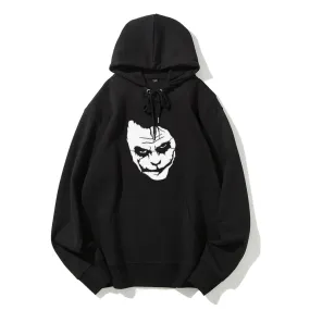 Mens Clown Portrait Face Graphic Pullover Hoodies