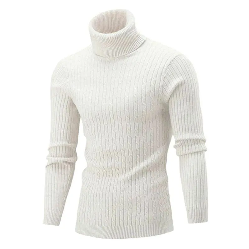 Men's Knitted Turtleneck Sweater