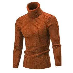 Men's Knitted Turtleneck Sweater