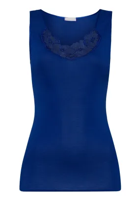 Naila Cotton Scoop Neck Tank Top | Deep Indigo 70999-1653