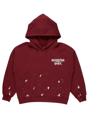 Nylia Burgundy Oversized Hoodie