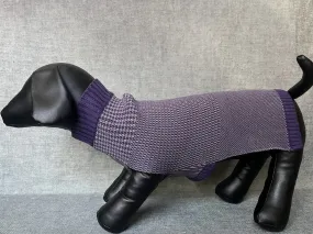 Paws Turtle Neck Multi Houndstooth Knitted Sweater