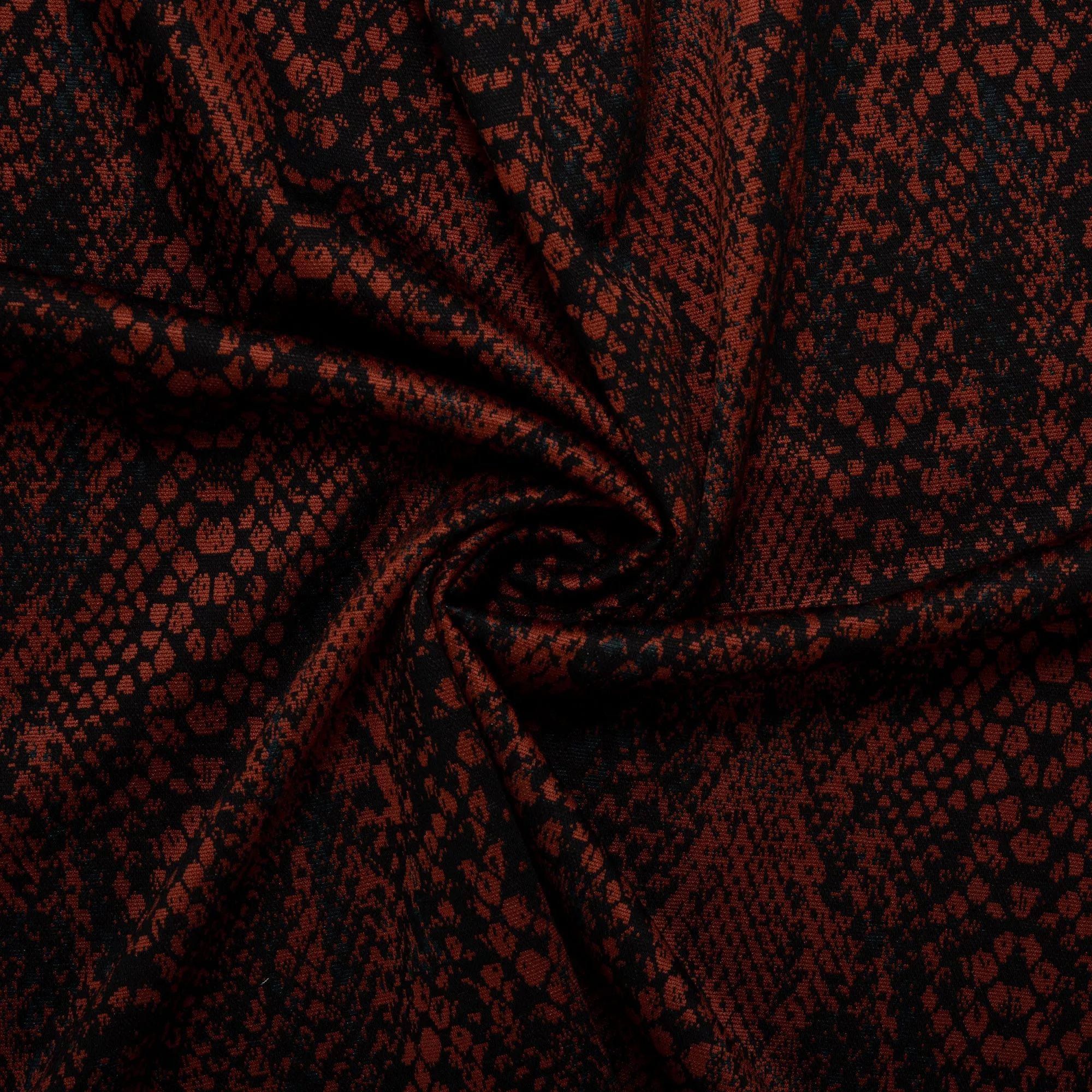 Plaid & Jacquard Fashion Knit - Snake - Maple