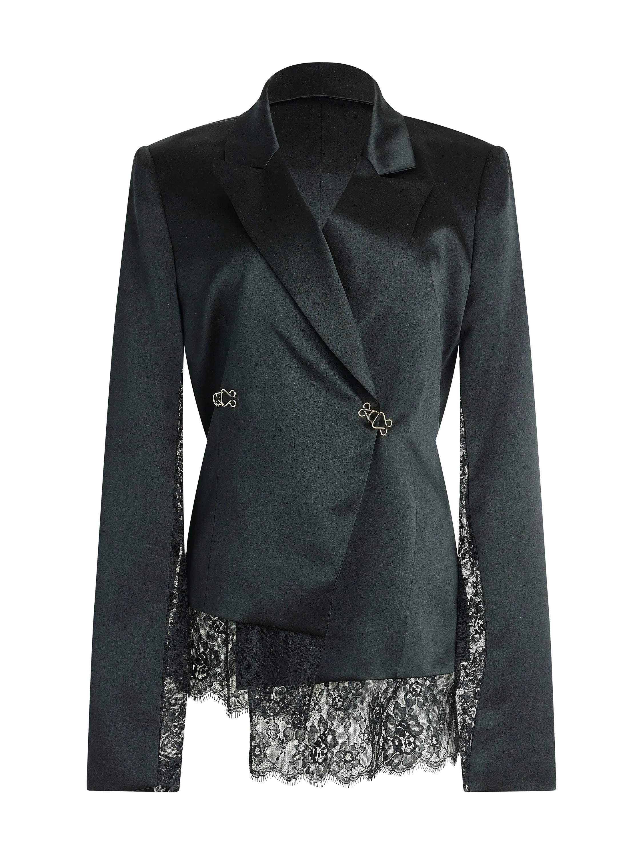 Prabal Gurung Eyelash Blazer Black