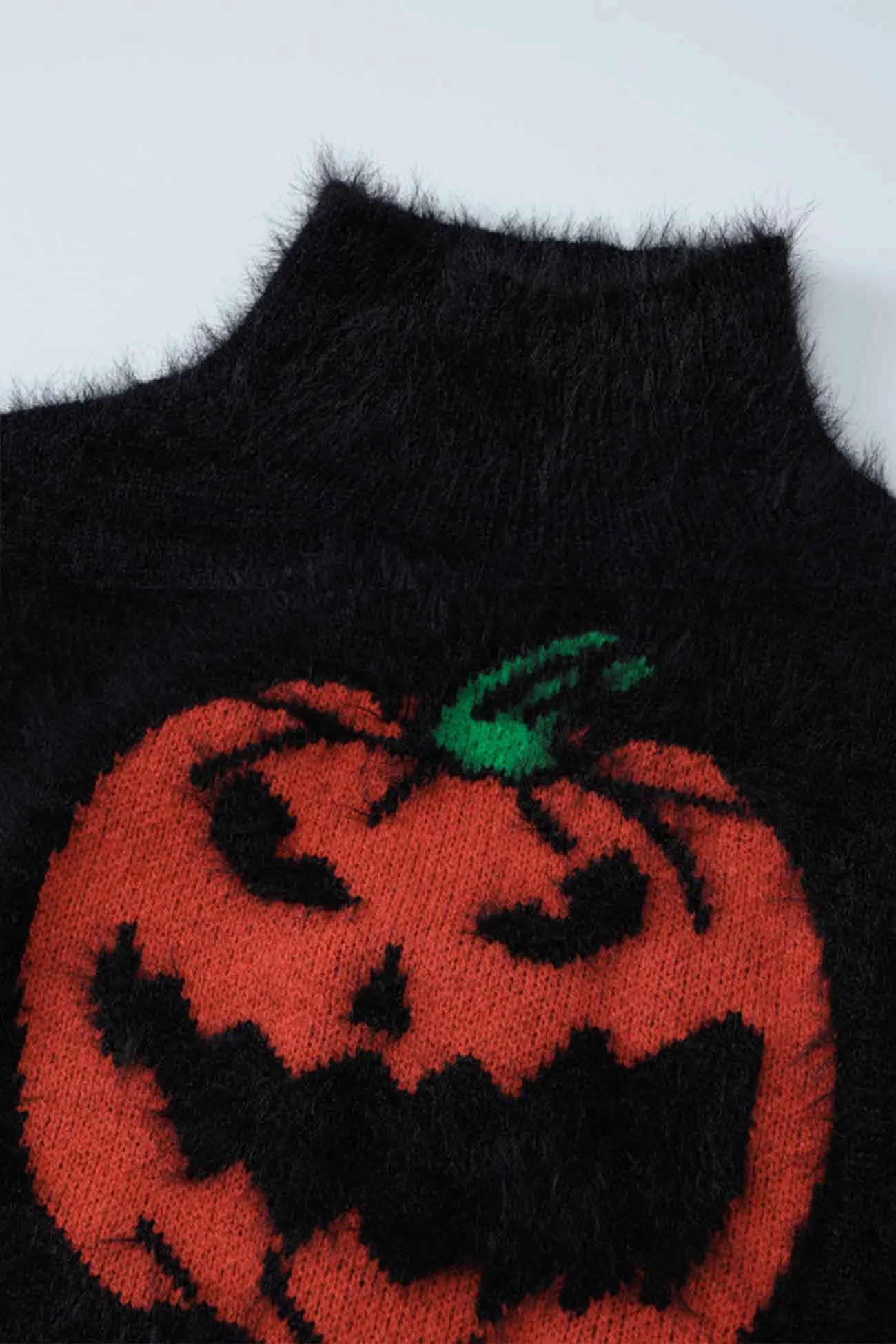 Pumpkin Half Turtleneck Long Sleeve Sweater