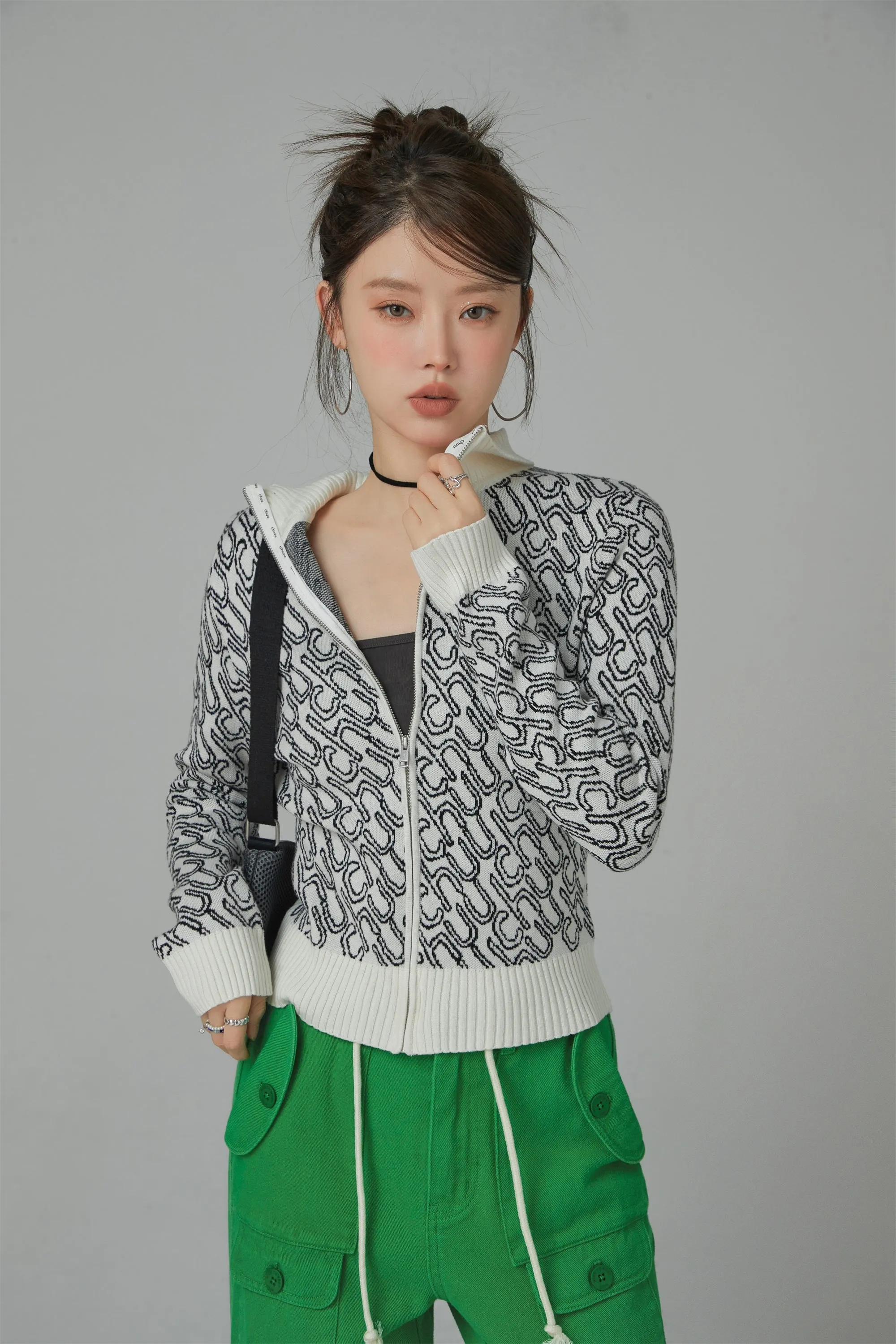 Running To You Zip-Up Knit Cardigan