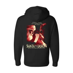 Santa Vs Jason Pullover Hood