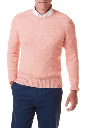 Scottish Shetland Crew Neck Sweater Nantucket Red