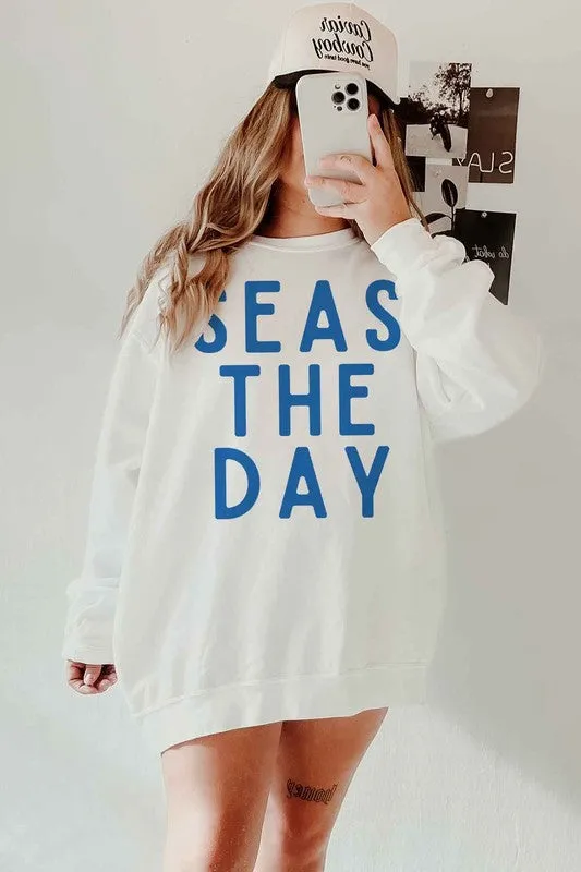 SEAS THE DAY OVERSIZED SWEATSHIRT