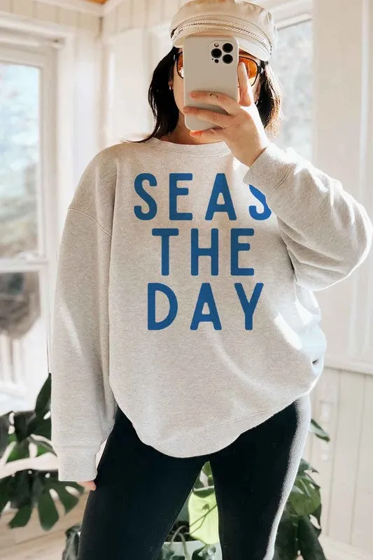 SEAS THE DAY OVERSIZED SWEATSHIRT