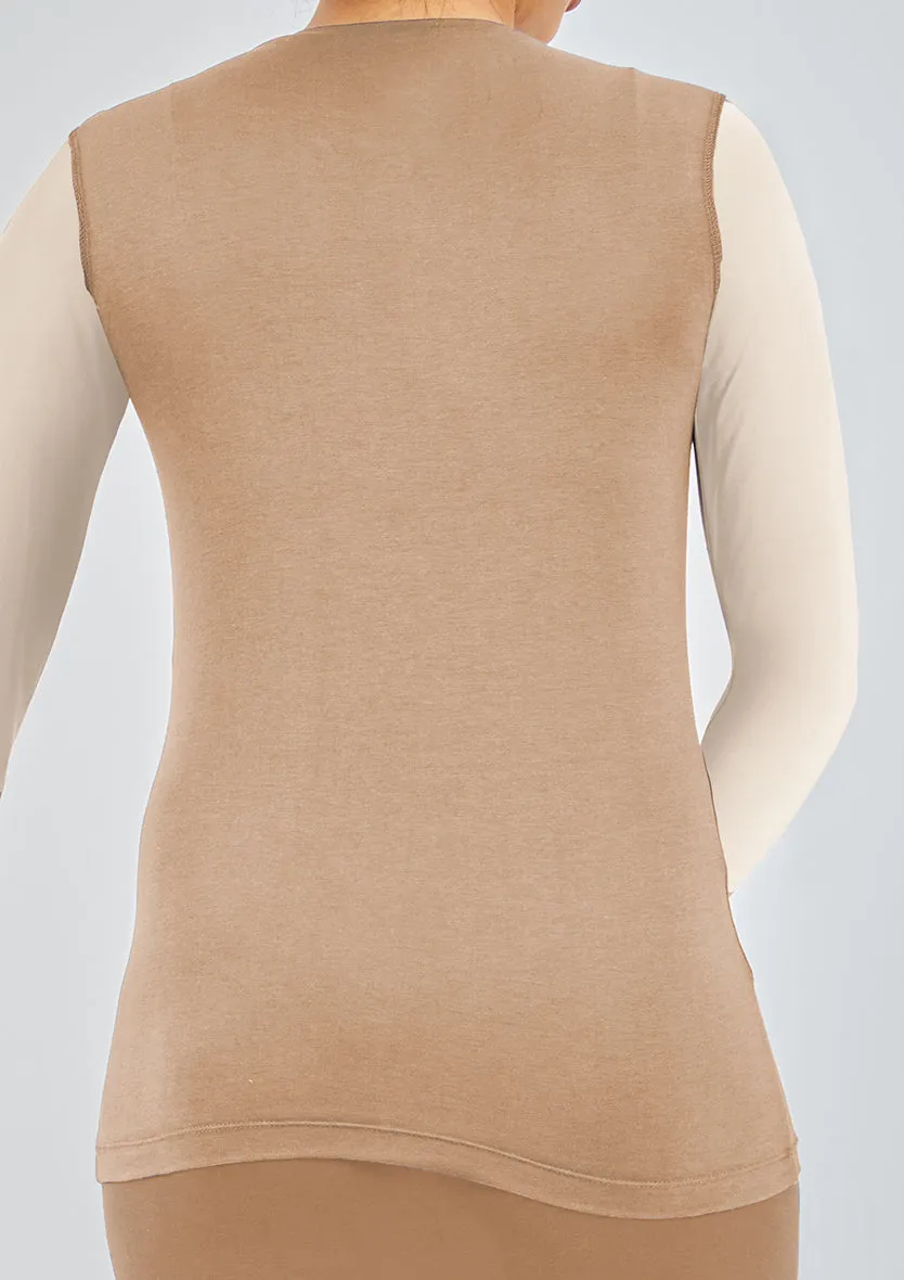 Sleeveless body-Plain Jersey Cotton