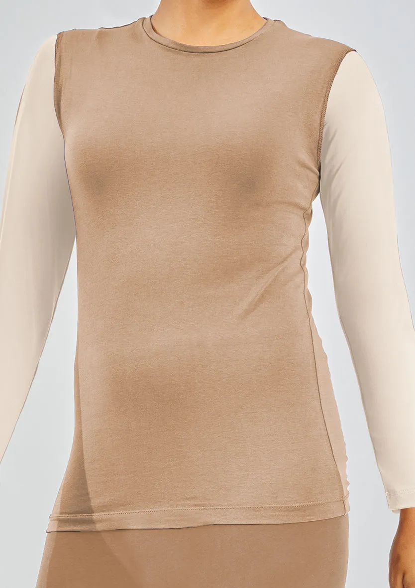 Sleeveless body-Plain Jersey Cotton