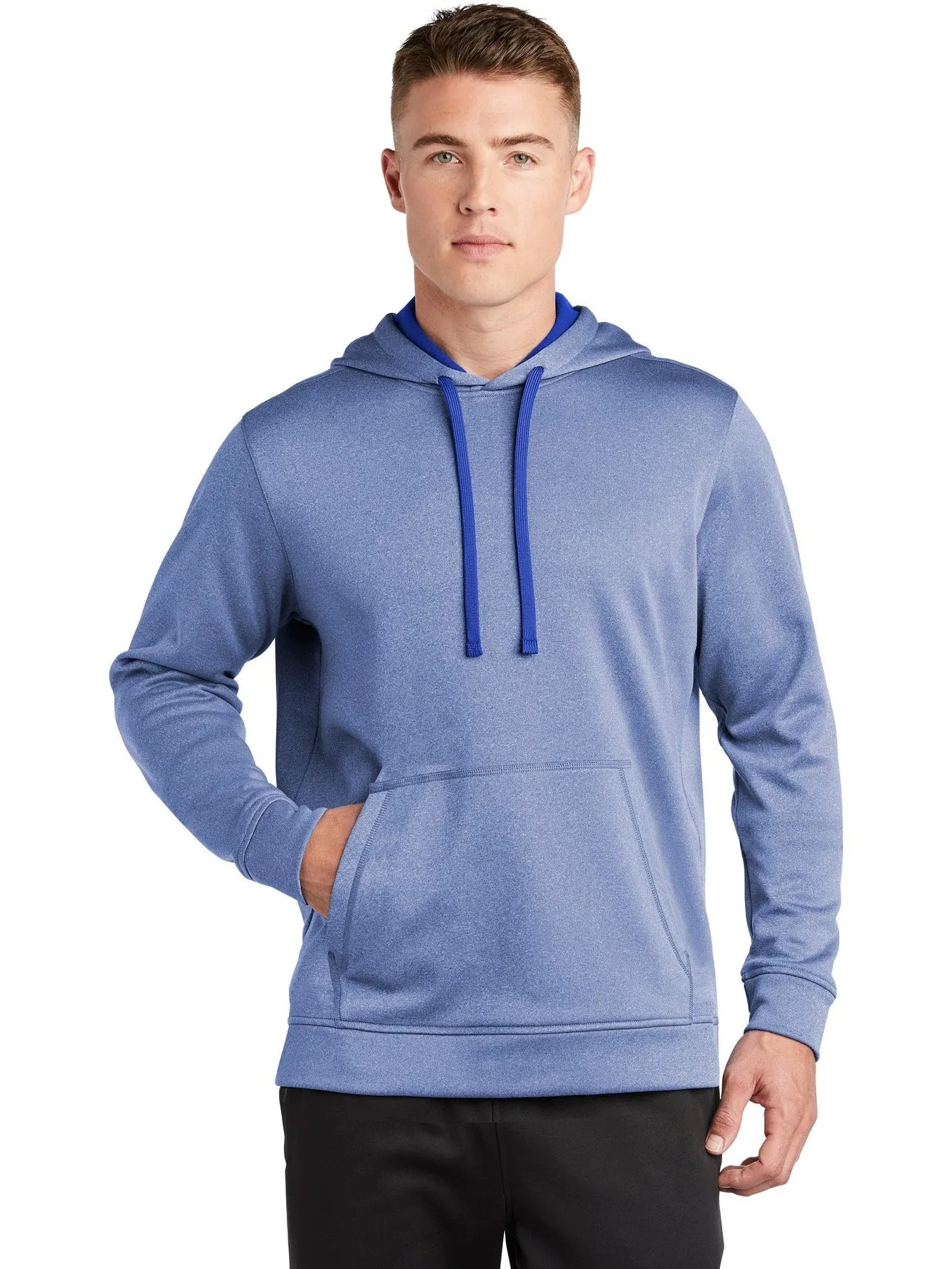 Sport-Tek Posicharge Sport-Wick Heather Fleece Hooded Pullover