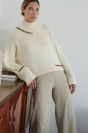 Šturmai: Sea Salt Merino Wool Turtleneck