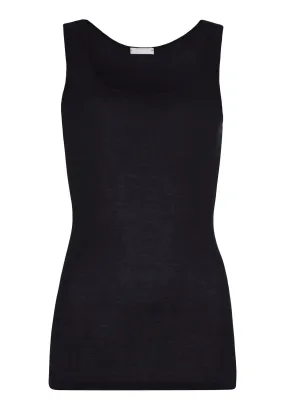 Ultralight Cotton Round Neck Tank Top | Black 71821-019