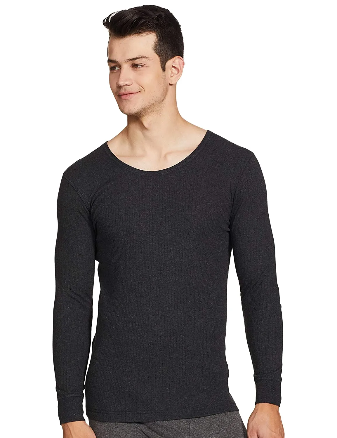 Van Heusen Black Full Sleeve Thermal Winter Inner Wear for Men