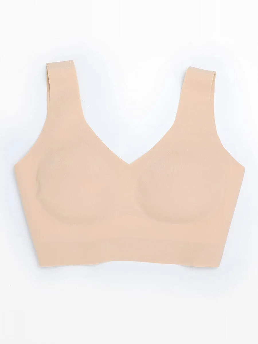 Wholesale Fitted V-Neck Seamless Bra Tank Top